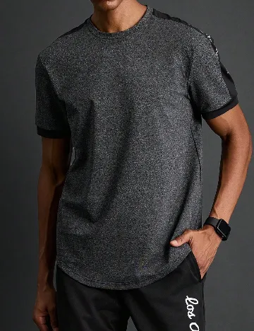 Tricou SHEIN, gri inchis