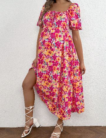 Rochie lunga SHEIN, floral print