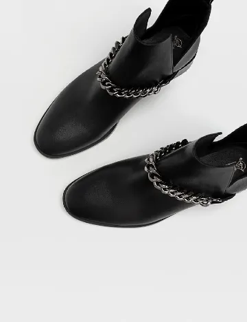 Botine Stradivarius, negru Negru