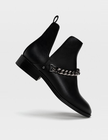 Botine Stradivarius, negru