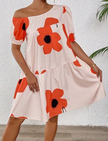 Rochie scurta SHEIN, piersica