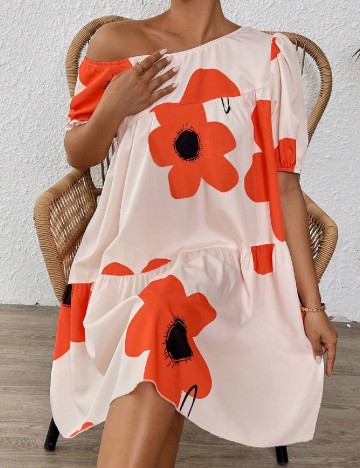 Rochie scurta SHEIN, piersica