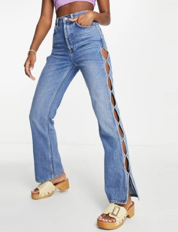 Blugi Top Shop, albastru