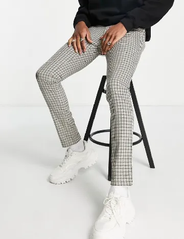 Pantaloni Topman, bej Crem