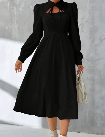 Rochie medie SHEIN CURVE, negru Negru