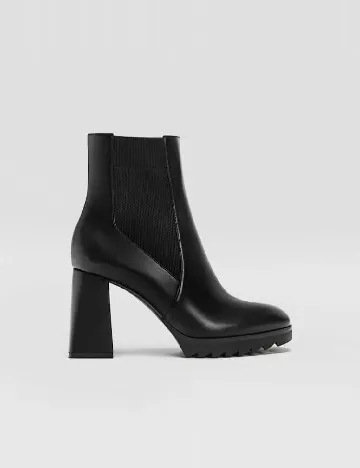 Botine Stradivarius, negru Negru