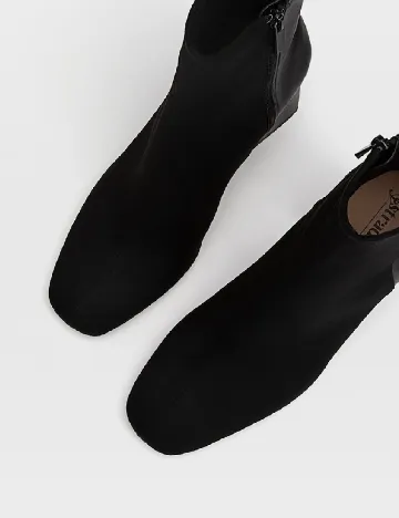 Botine Stradivarius, negru Negru