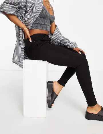 Blugi Top Shop, negru Negru
