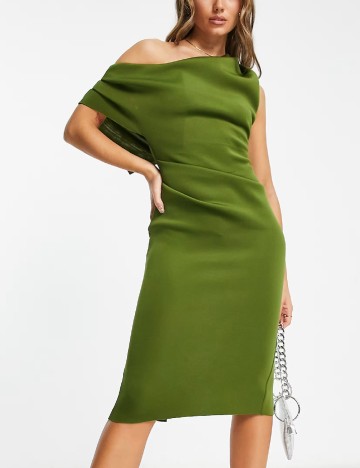 Rochie medie ASOS, verde