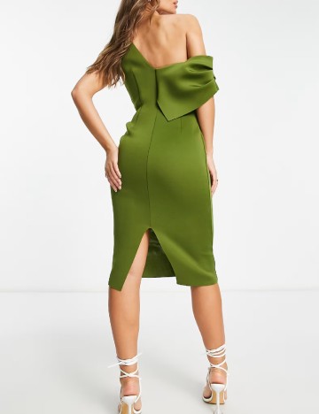 Rochie medie ASOS, verde