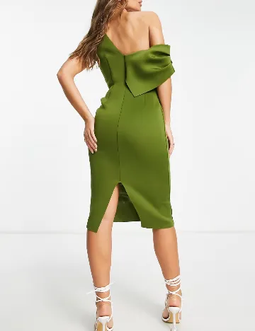 Rochie medie ASOS, verde Verde