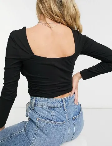 Top ASOS, negru Negru