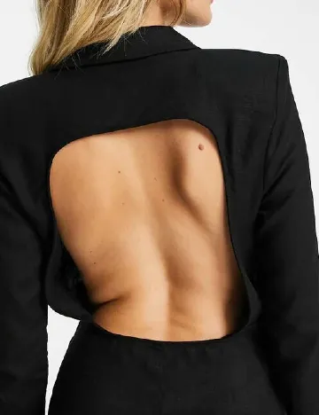 Salopeta ASOS, negru Negru