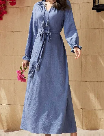 Rochie lunga SHEIN, albastru Albastru