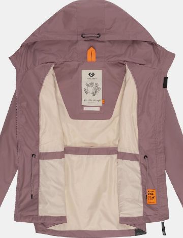 Jacheta impermeabila Ragwear, roz pudra inchis