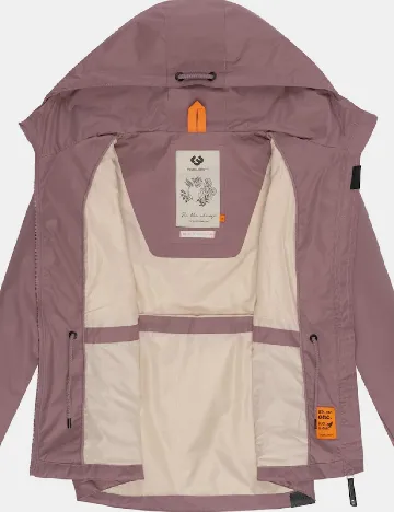 Jacheta impermeabila Ragwear, roz pudra inchis Roz