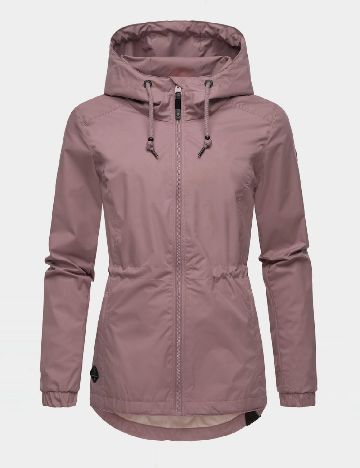 Jacheta impermeabila Ragwear, roz pudra inchis