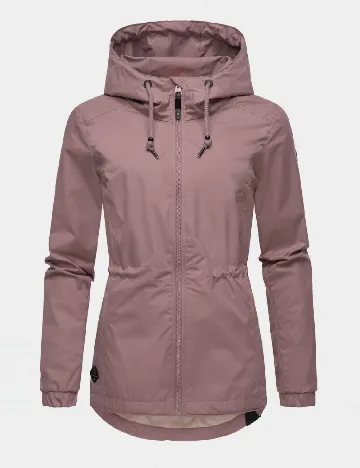 Jacheta impermeabila Ragwear, roz pudra inchis Roz