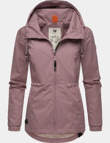 Jacheta impermeabila Ragwear, roz pudra inchis