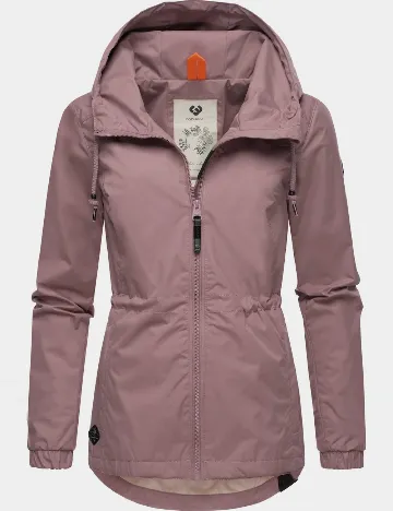 Jacheta impermeabila Ragwear, roz pudra inchis Roz