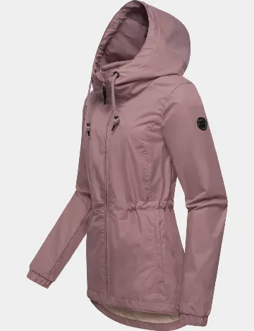 Jacheta impermeabila Ragwear, roz pudra inchis Roz