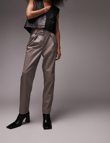 Pantaloni Top Shop, maro