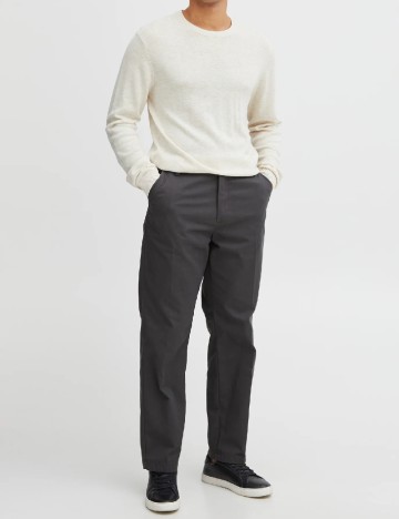 Pantaloni !Solid, gri