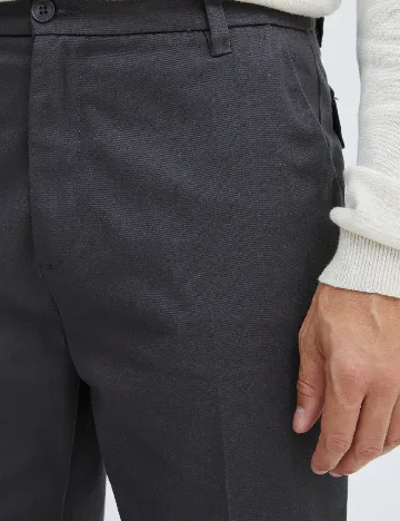 Pantaloni !Solid, gri Gri