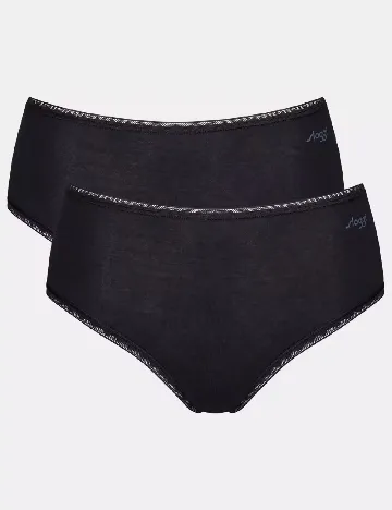 Set chiloti 2 perechi Sloggi by Triumph, negru Negru
