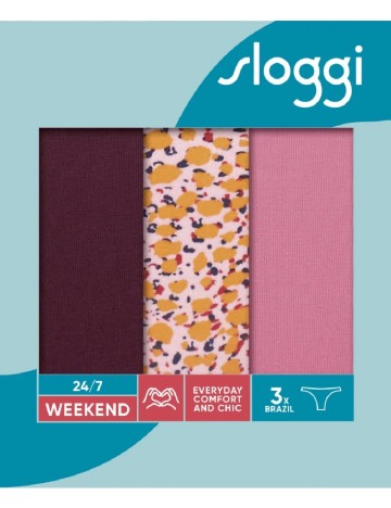 Set chiloti 3 perechi Sloggi by Triumph, mix culori