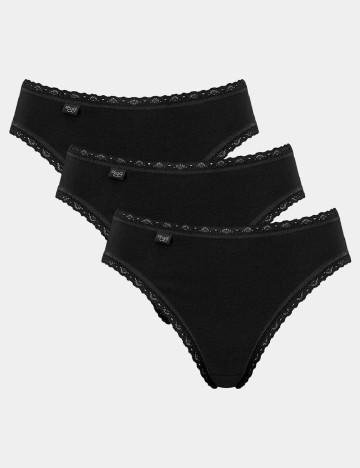 Set chiloti 3 perechi Sloggi by Triumph, negru