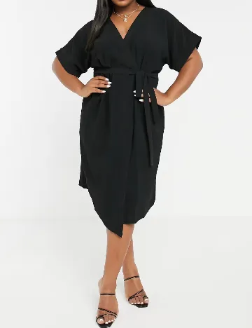 Rochie medie ASOS Curve, negru Negru