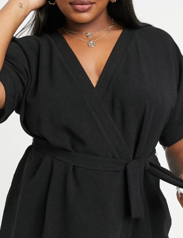 Rochie medie ASOS Curve, negru