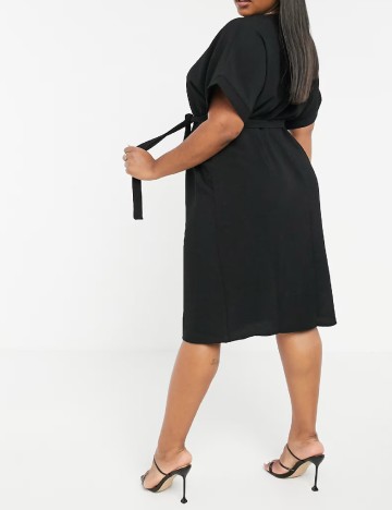 Rochie medie ASOS Curve, negru