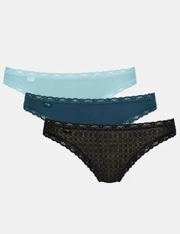 Set chiloti 3 perechi Sloggi by Triumph, mix culori Mix culori