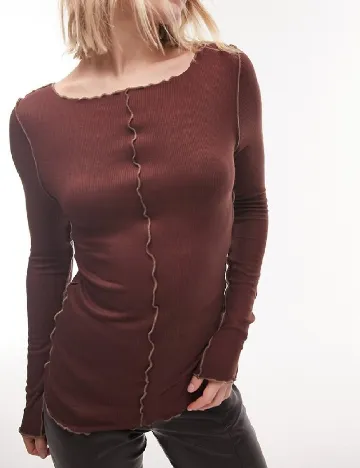 Bluza Top Shop, maro Maro