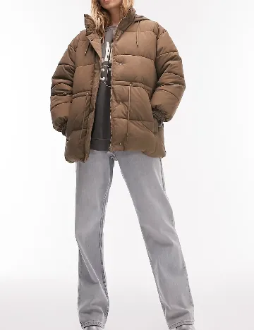 Geaca Top Shop, maro Maro