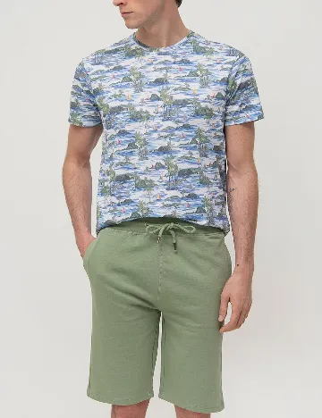 Pantaloni scurti !Solid, verde Verde