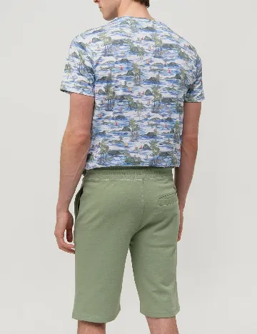 Pantaloni scurti !Solid, verde Verde