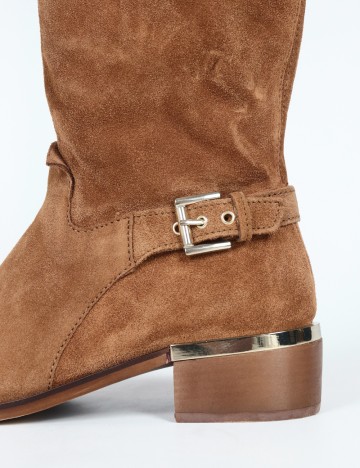 Cizme Stradivarius, maro