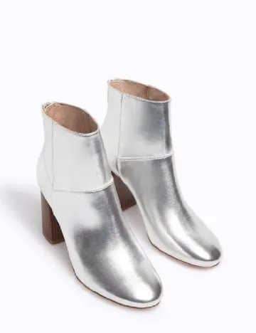 Botine Stradivarius, argintiu Gri