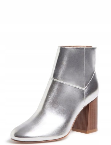 Botine Stradivarius, argintiu