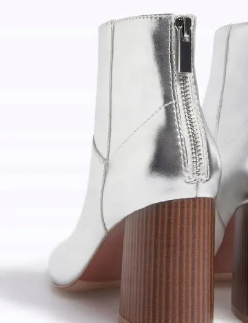 Botine Stradivarius, argintiu Gri