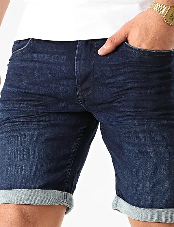 Pantaloni scurti BLEND, bleumarin Albastru