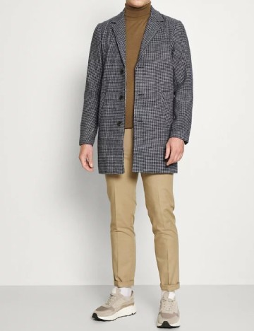 Palton !Solid, bleumarin