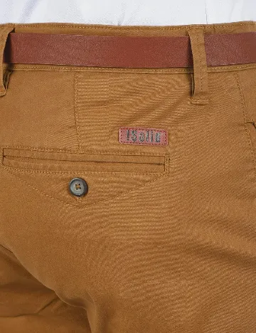 Pantaloni !Solid, maro Maro