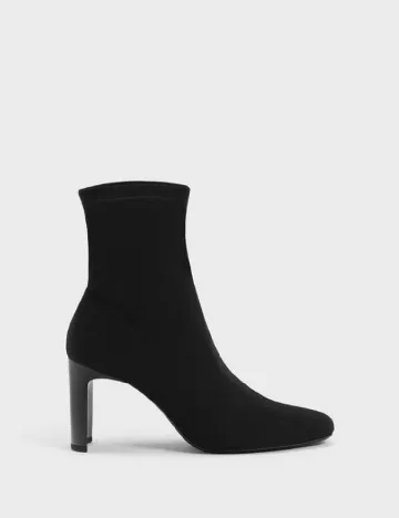 Botine Bershka, negru Negru