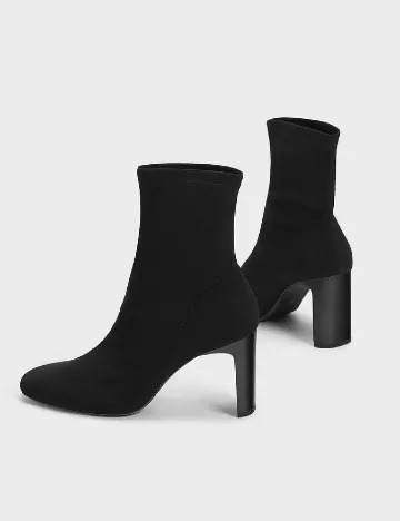 Botine Bershka, negru Negru