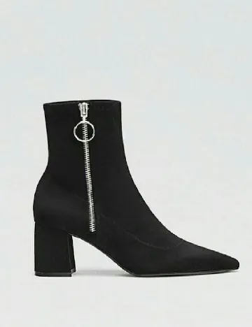 Botine Stradivarius, negru Negru