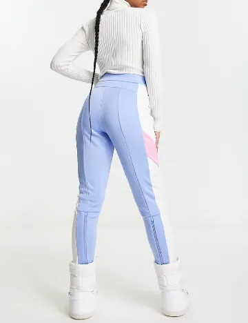 Pantaloni de ski Threadbare, bleu Albastru
